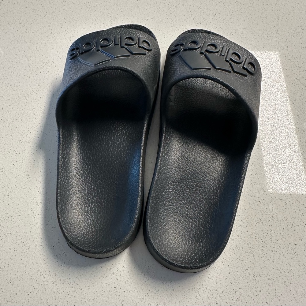 Adidas Black Slide Sandals - Picture 2 of 8